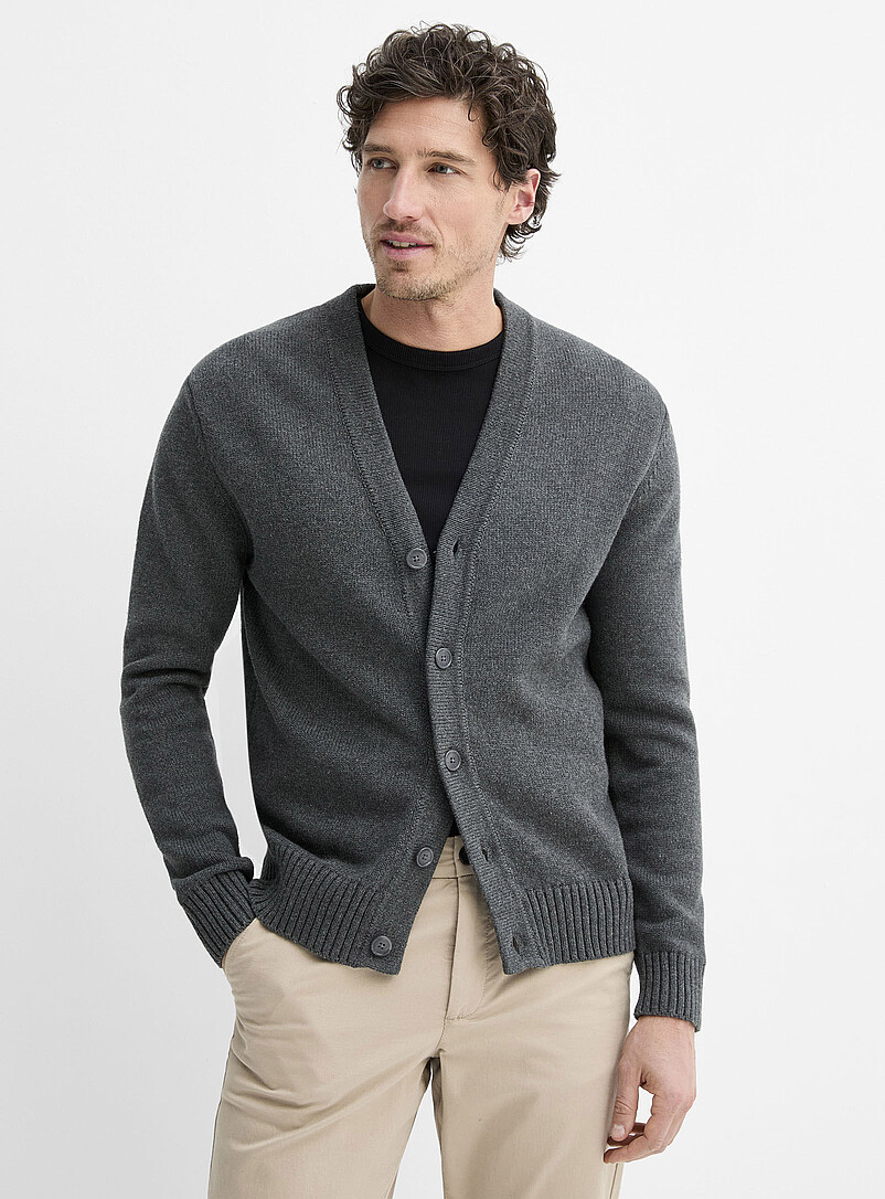 Soft knit minimalist cardigan product image (primary)