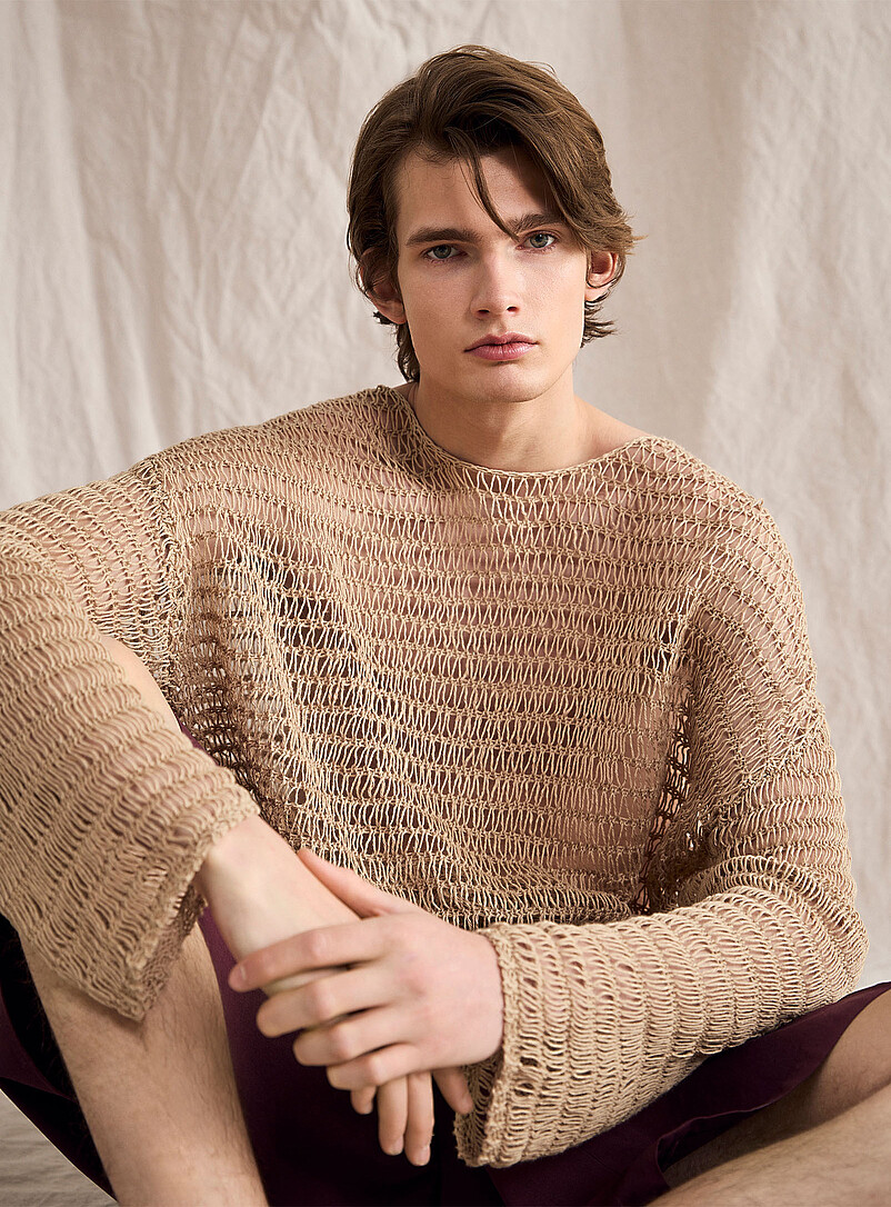 Openwork Crochet Sweater Le 31 Studio Capsule