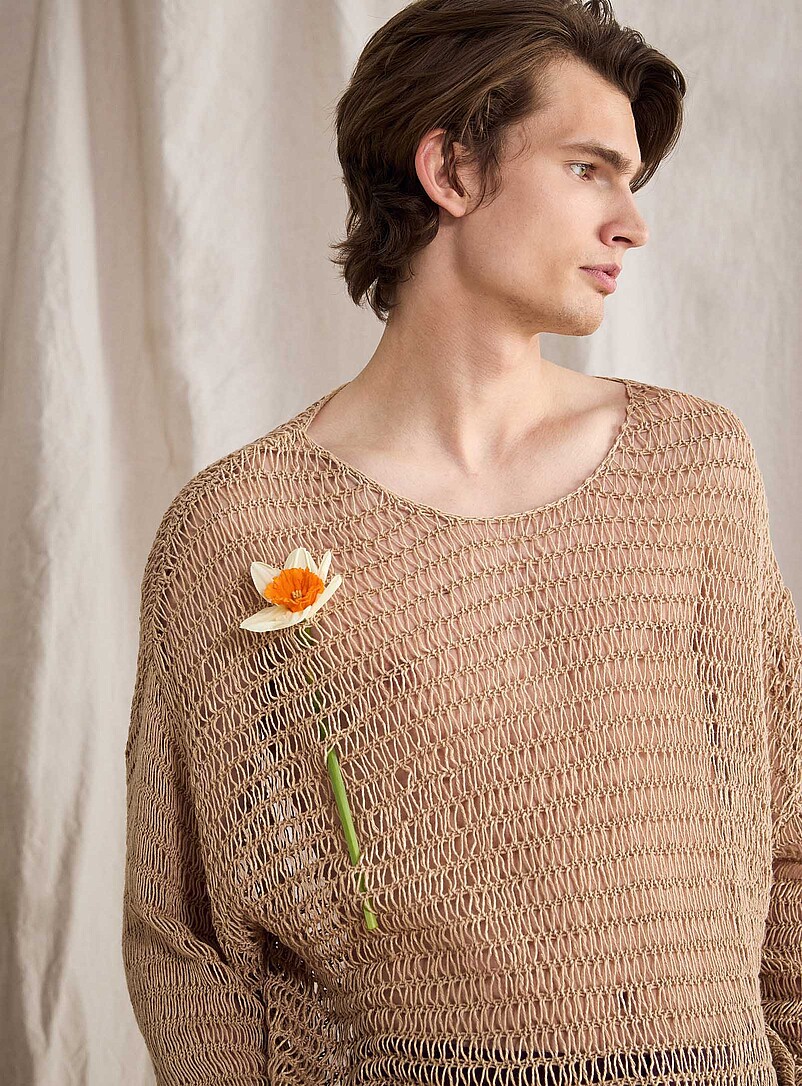 Openwork crochet sweater Le 31 Studio capsule product image 2