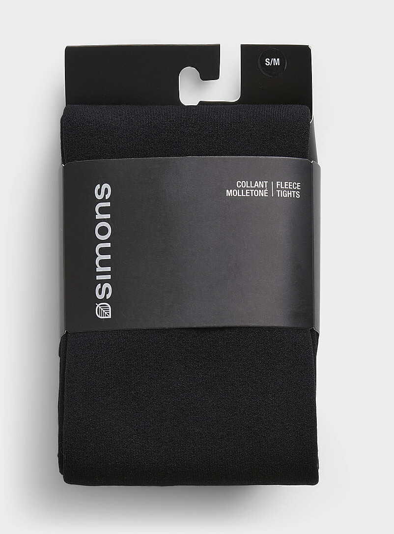 Monochrome fleece lining tights product image 2