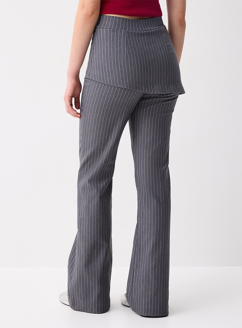 Twik: Le pantalon-jupe habill&eacute; &eacute;vas&eacute; Noir pour femme