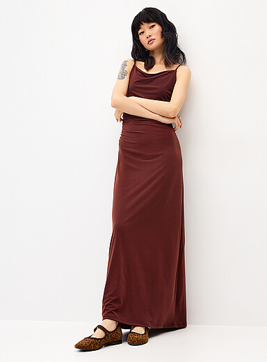 Draped maxi dress