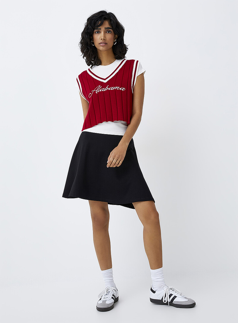 Thick jersey skater miniskirt product image (primary)