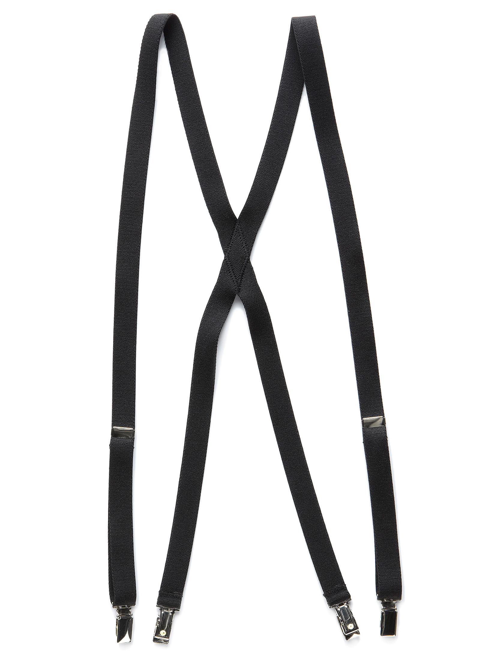 Le 31 Basic Suspenders In Black