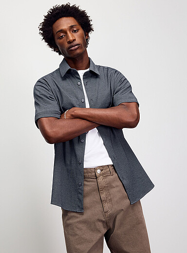 La chemise tricot extensible <b>Coupe moderne</b>