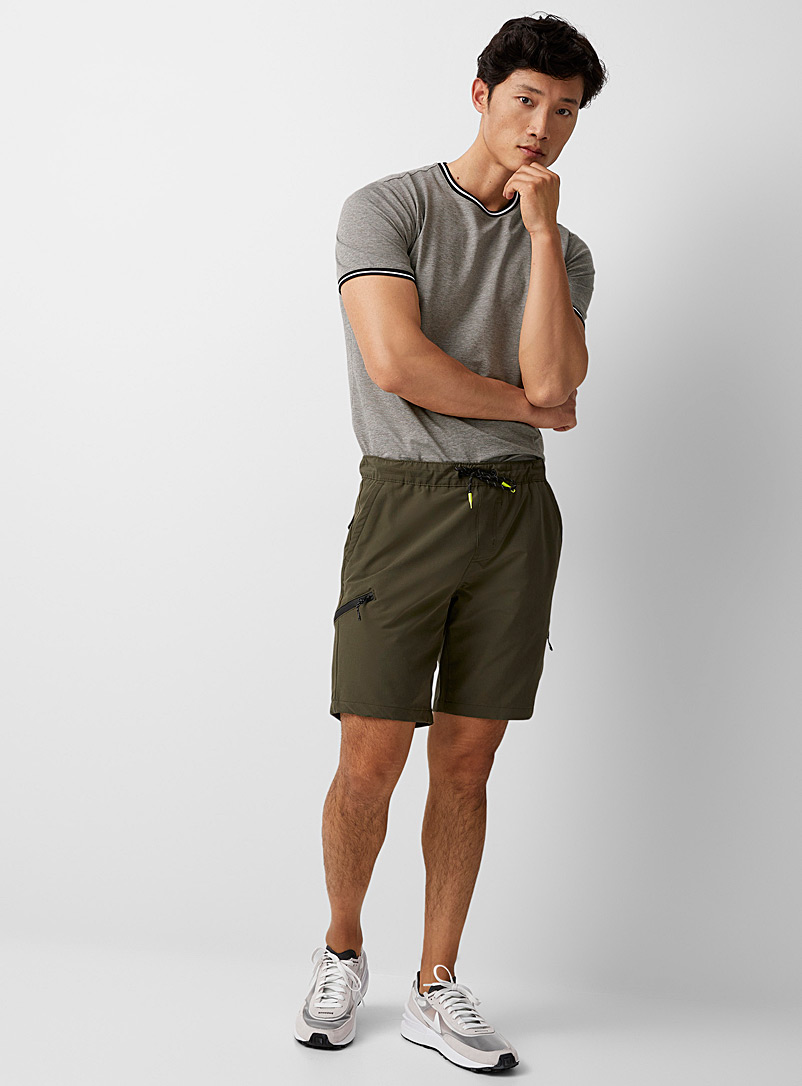 Projek Raw Green Comfort-waist performance short for men