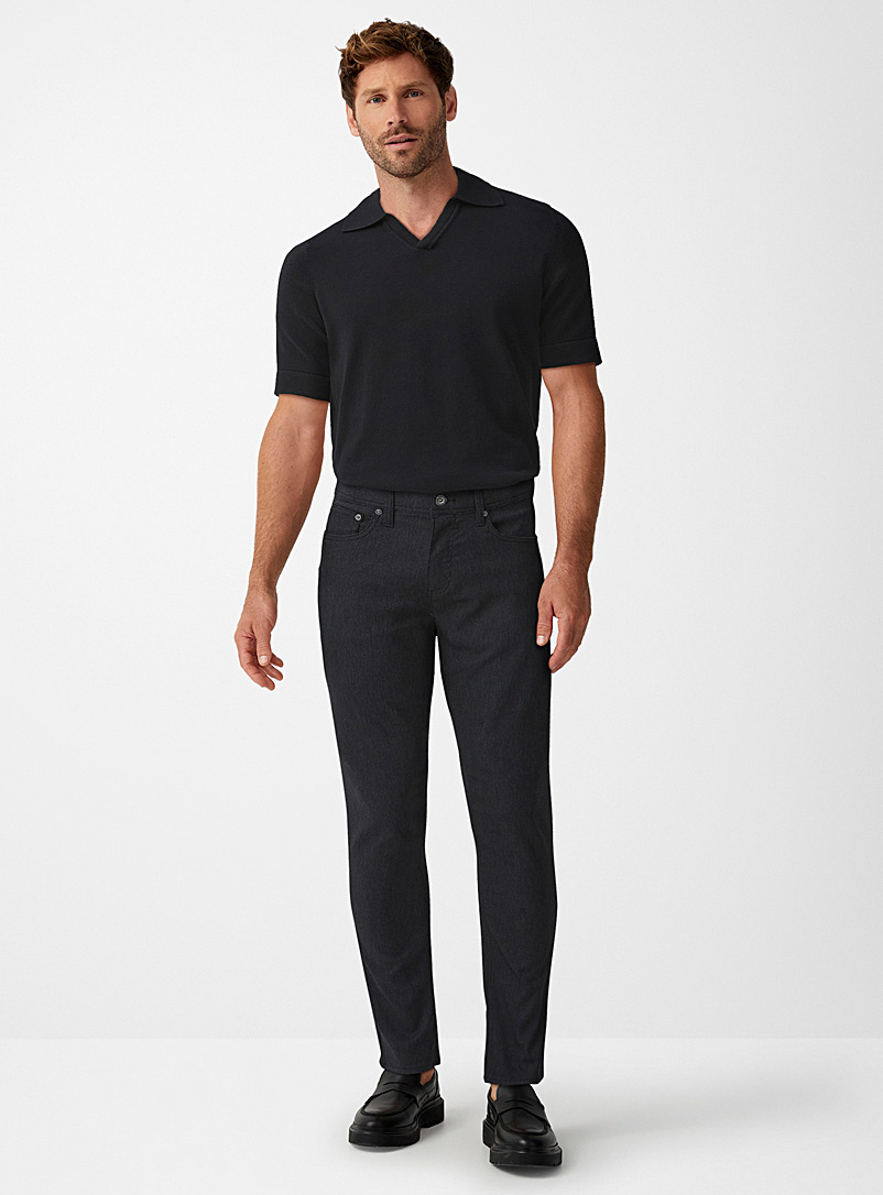 Projek Raw Oxford Semi-plain stretch 5-pocket pant Slim fit for men