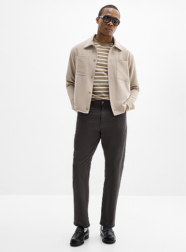Projek Raw Mossy Green Stretch 5-pocket pant <b>Loose fit</b> for men