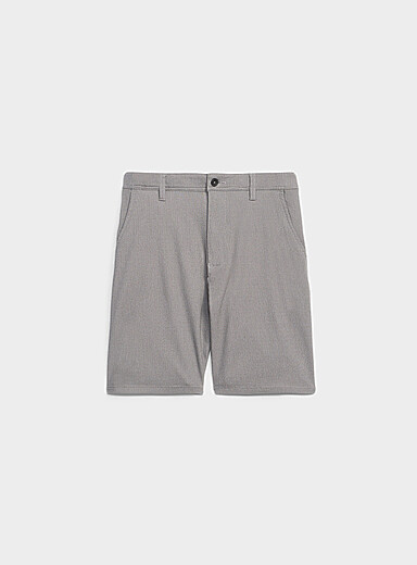 Semi-plain stretch Bermudas