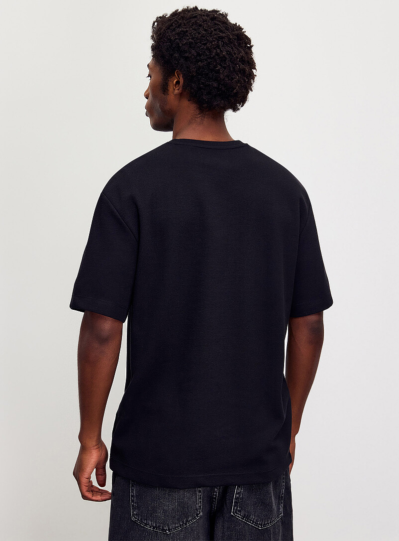 Projek Raw: Le t-shirt jersey textur&eacute; Taupe pour homme
