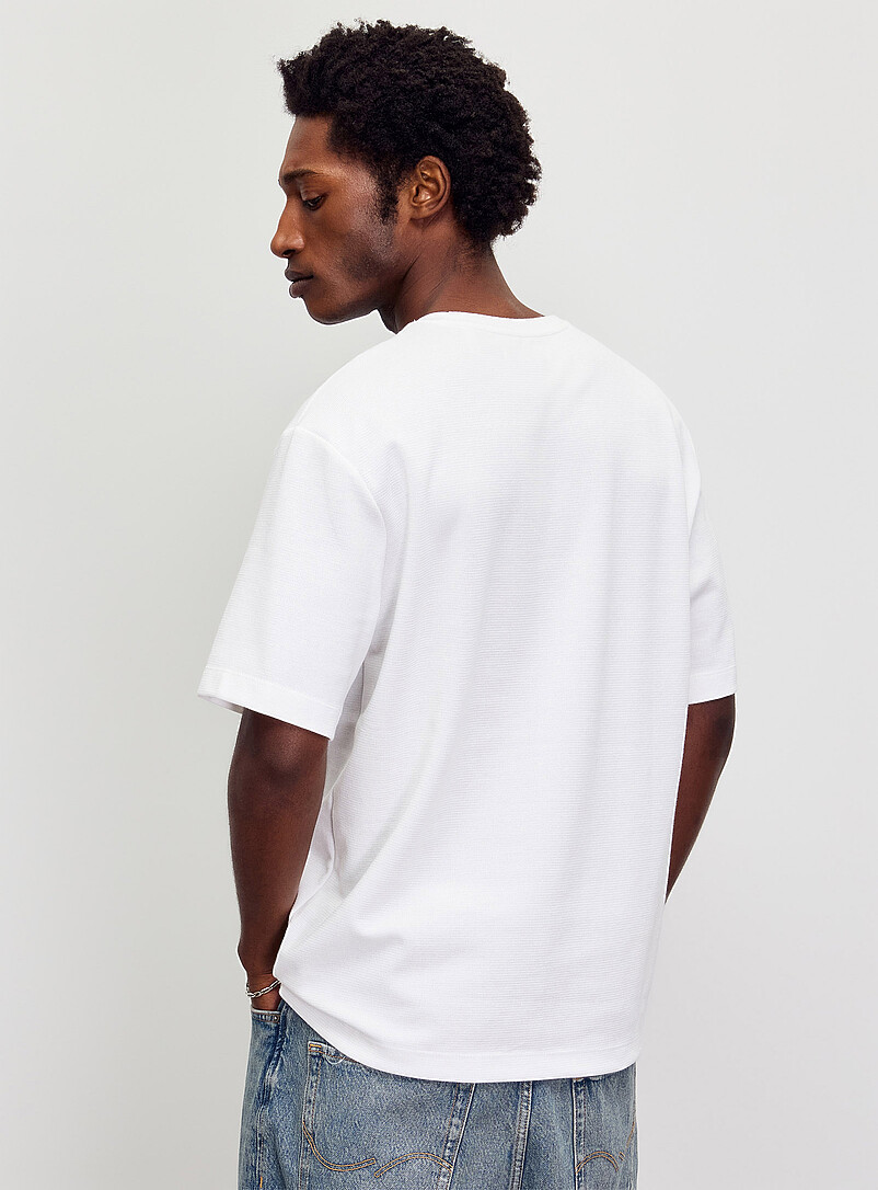 Projek Raw: Le t-shirt jersey textur&eacute; Taupe pour homme