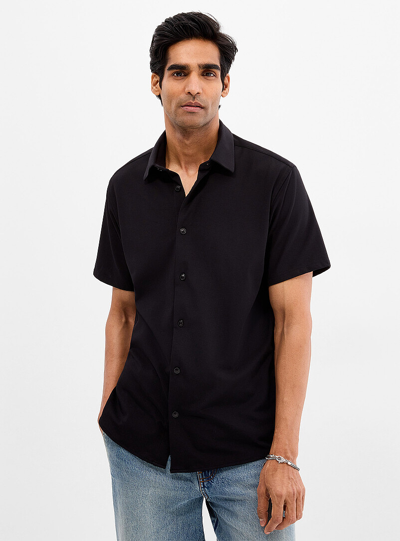 Stretch knit shirt Modern fit product image (primary)
