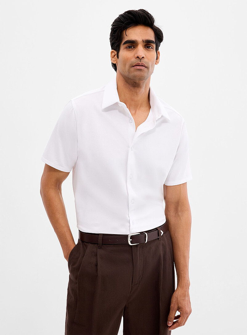 Stretch Knit Shirt Modern Fit