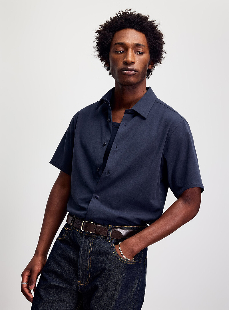 Stretch Knit Shirt Modern Fit