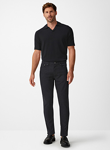 Semi-plain stretch 5-pocket pant Slim fit, Projek Raw