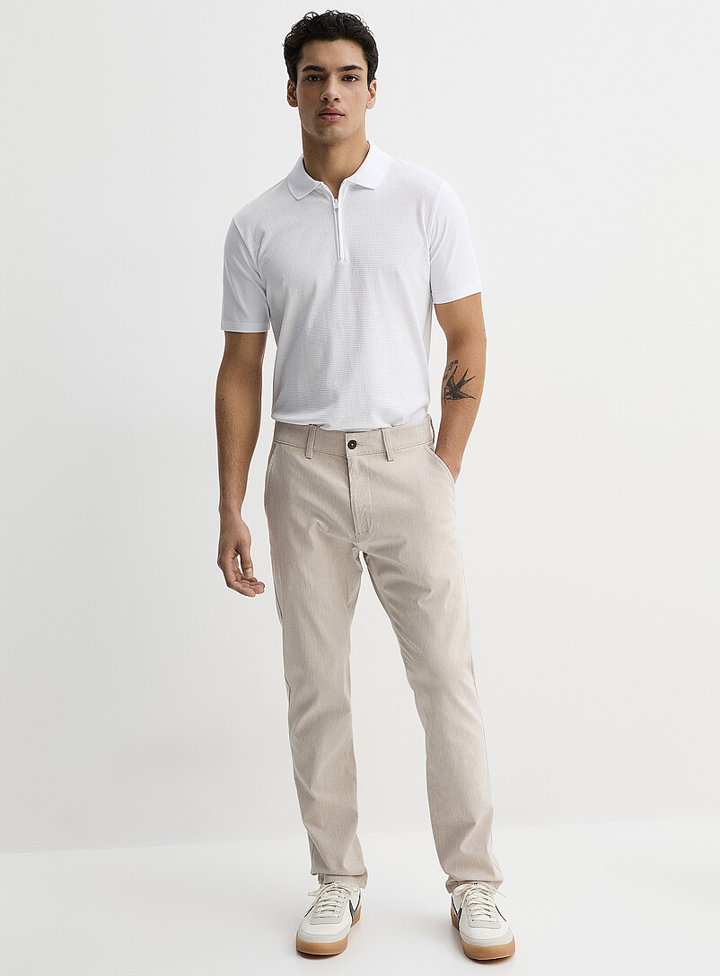Chambray-Like Stretch Pant Slim Fit