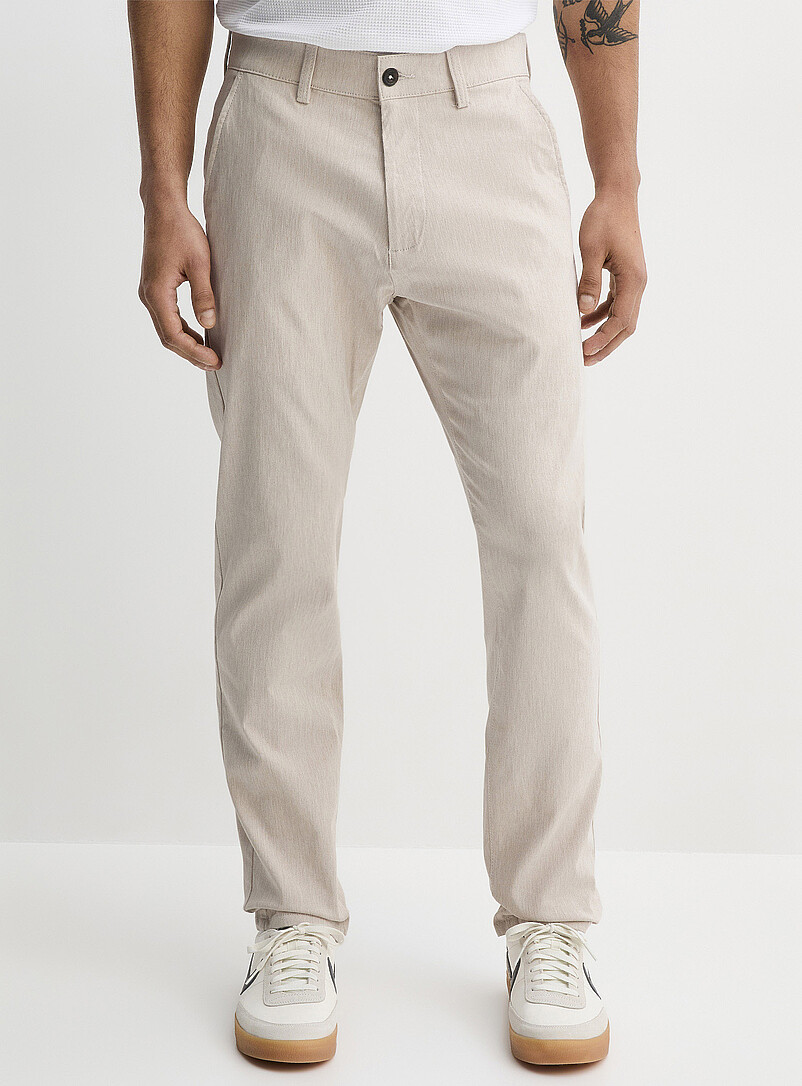 Chambray-like stretch pant Slim fit product image 2