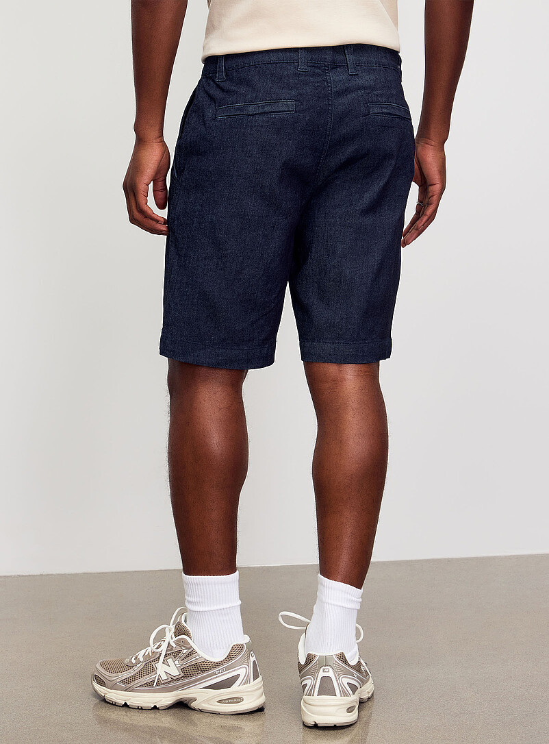 Indigo denim-like stretch Bermudas product image 3