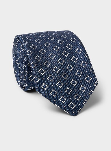 Jacquard diamond tie <b>Exclusive collection from Italy</b>
