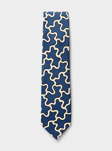 La cravate formes abstraites <b>Collection exclusive d'Italie</b>