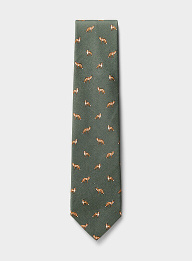 La cravate petits renards <b>Collection exclusive d'Italie</b>