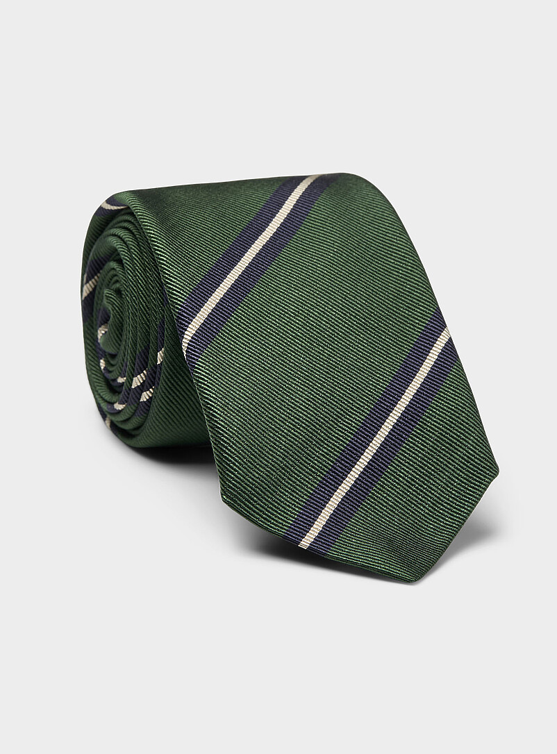 Double Preppy Stripe Tie