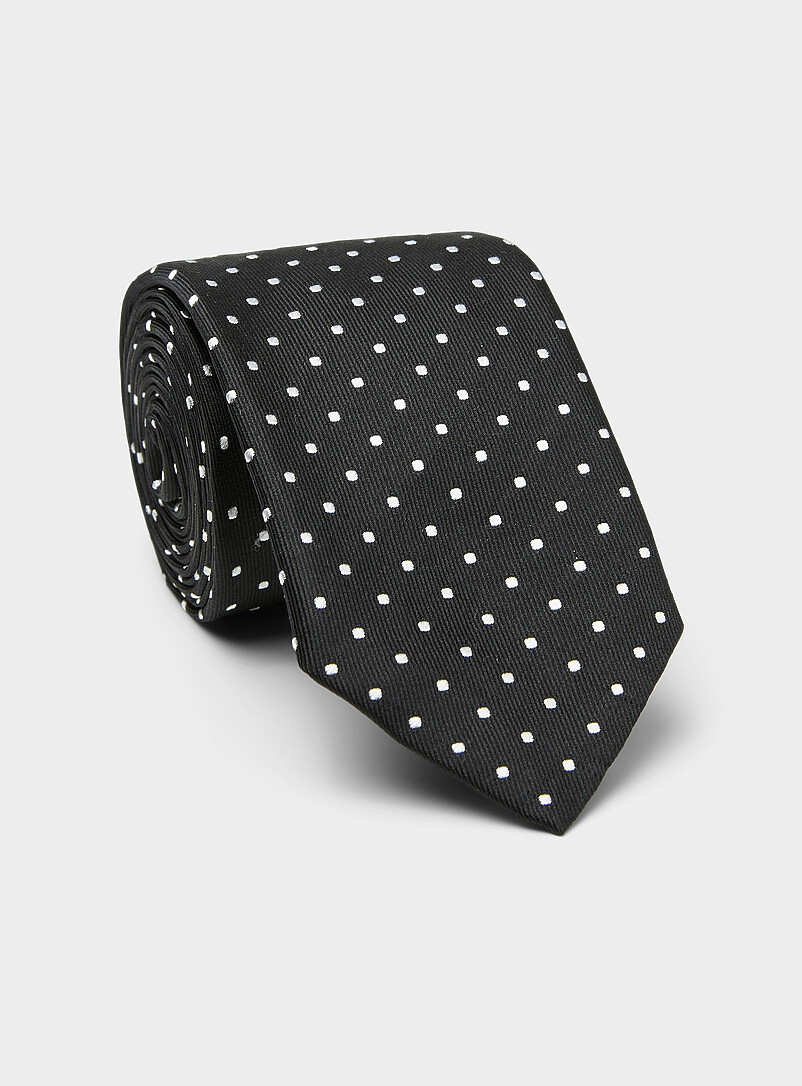 Polka Dot Pure Silk Tie