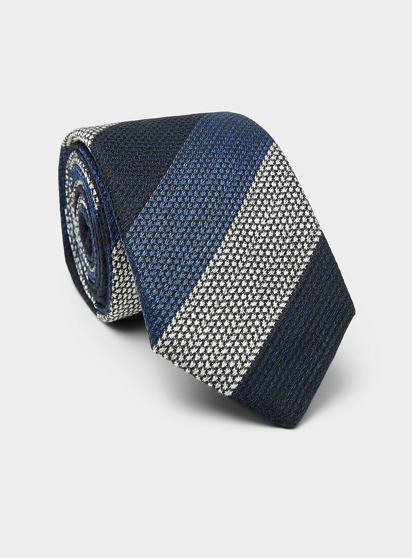Textured Striped Tie