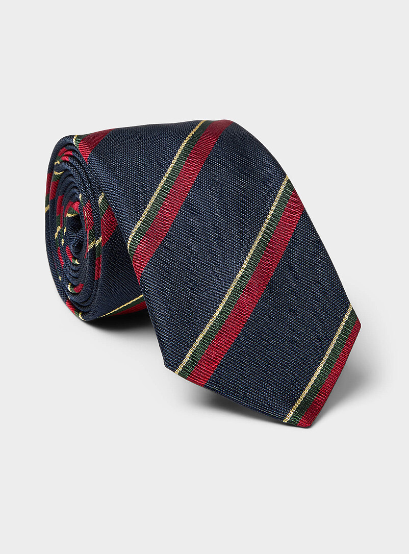 Varsity stripe tie Exclusive collection from Italy product image (primary)