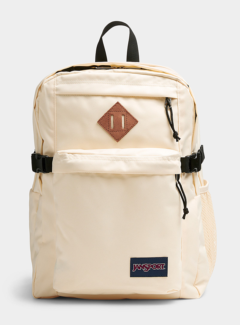 JanSport Ivory White Campus recycled backpack for women