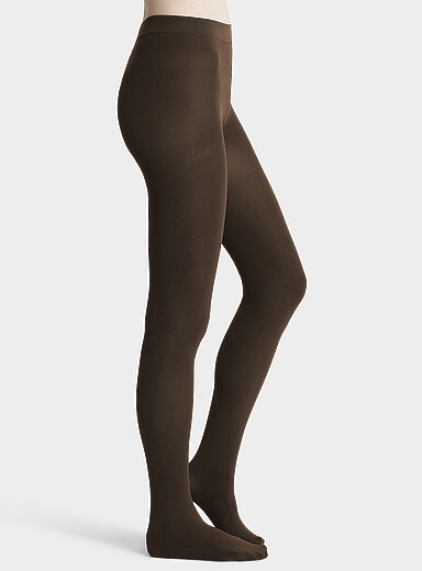Simons: Le collant uni microfibre 3D Volterra 60 deniers - Opaque <b>Collection exclusive d'Italie</b> Chocolat - Espresso pour femme