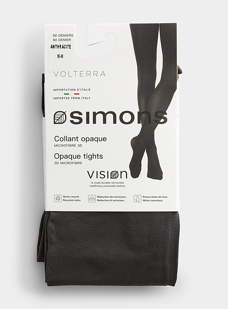 Simons: Le collant uni microfibre 3D Volterra 60 deniers - Opaque <b>Collection exclusive d'Italie</b> Nero pour femme