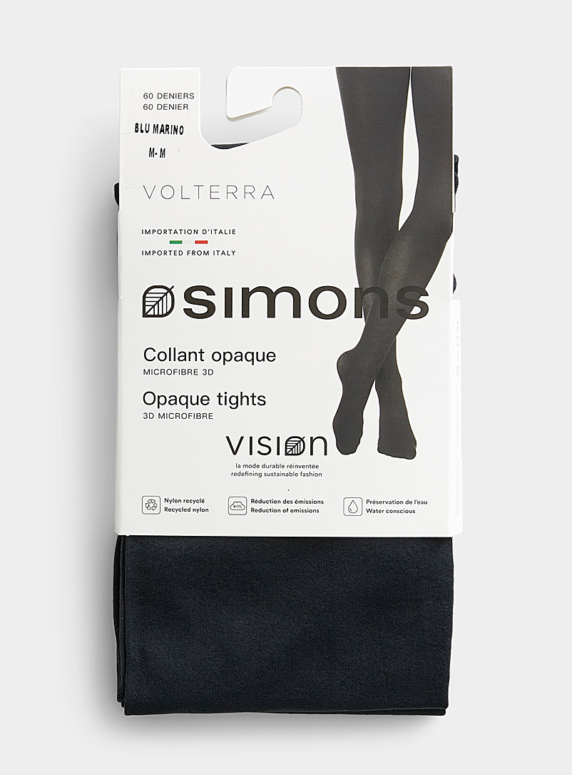 Simons: Le collant uni microfibre 3D Volterra 60 deniers - Opaque <b>Collection exclusive d'Italie</b> Nero pour femme