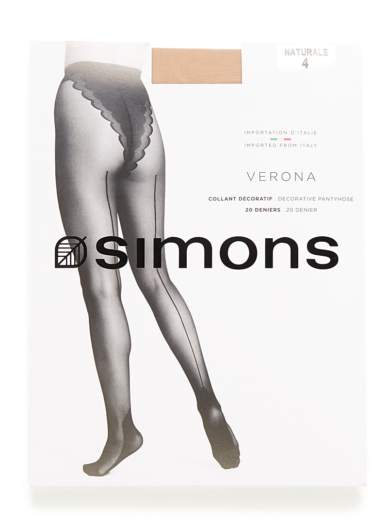 Simons: Le bas baguette Verona Noir pour femme