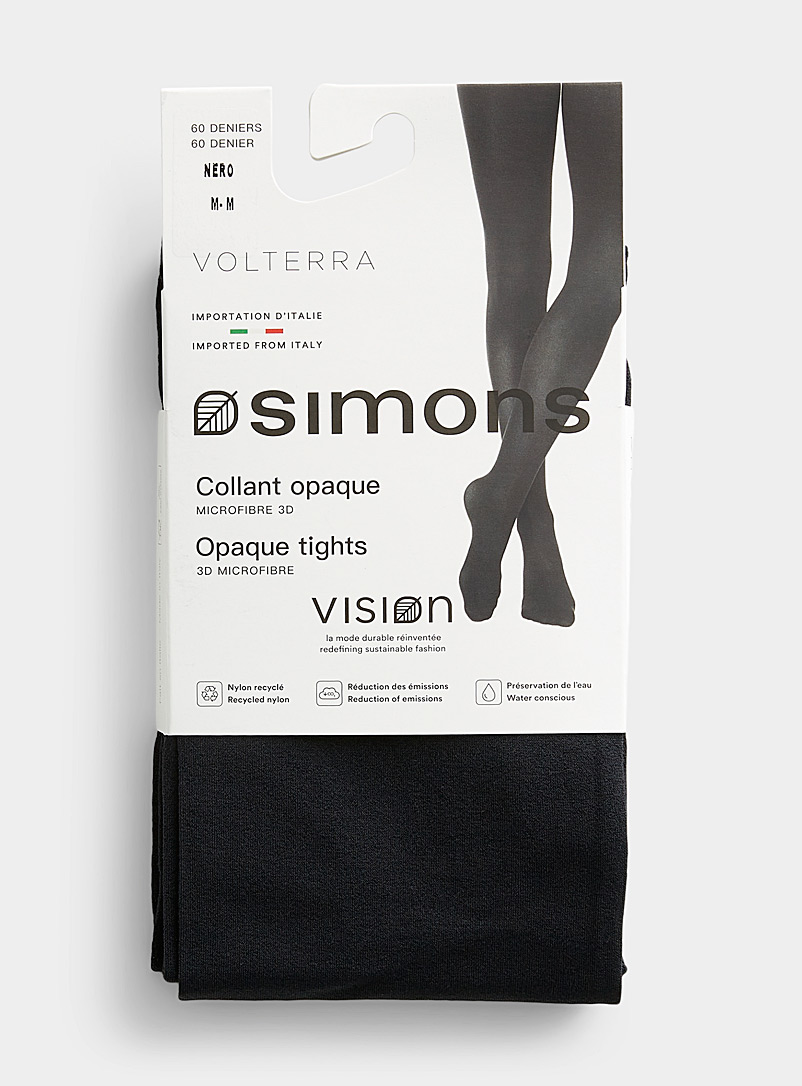 Volterra solid 3D microfibre tights 60 denier - Opaque Exclusive collection from Italy product image 2