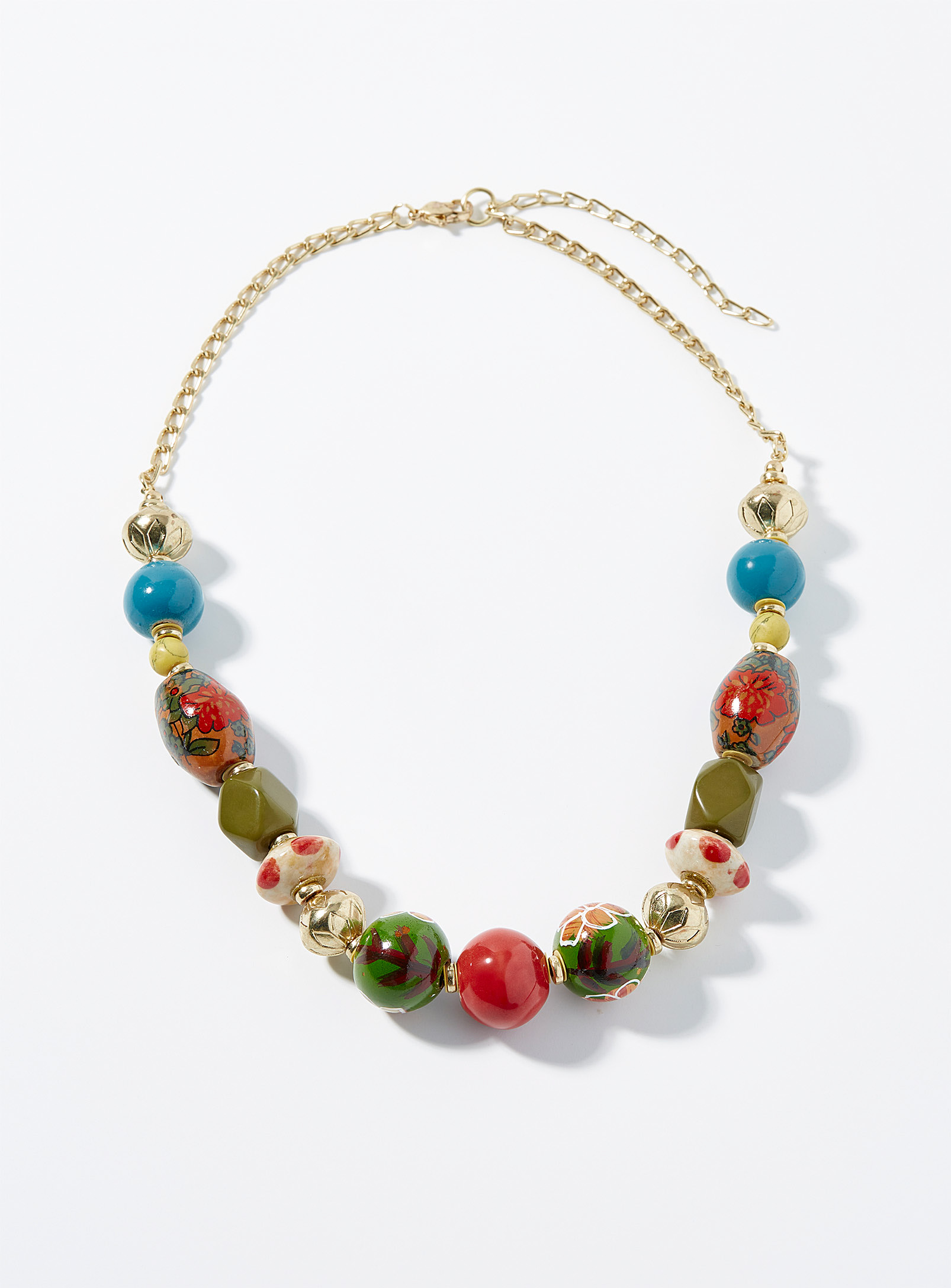 Simons - Women's Oversized floral-bead necklace