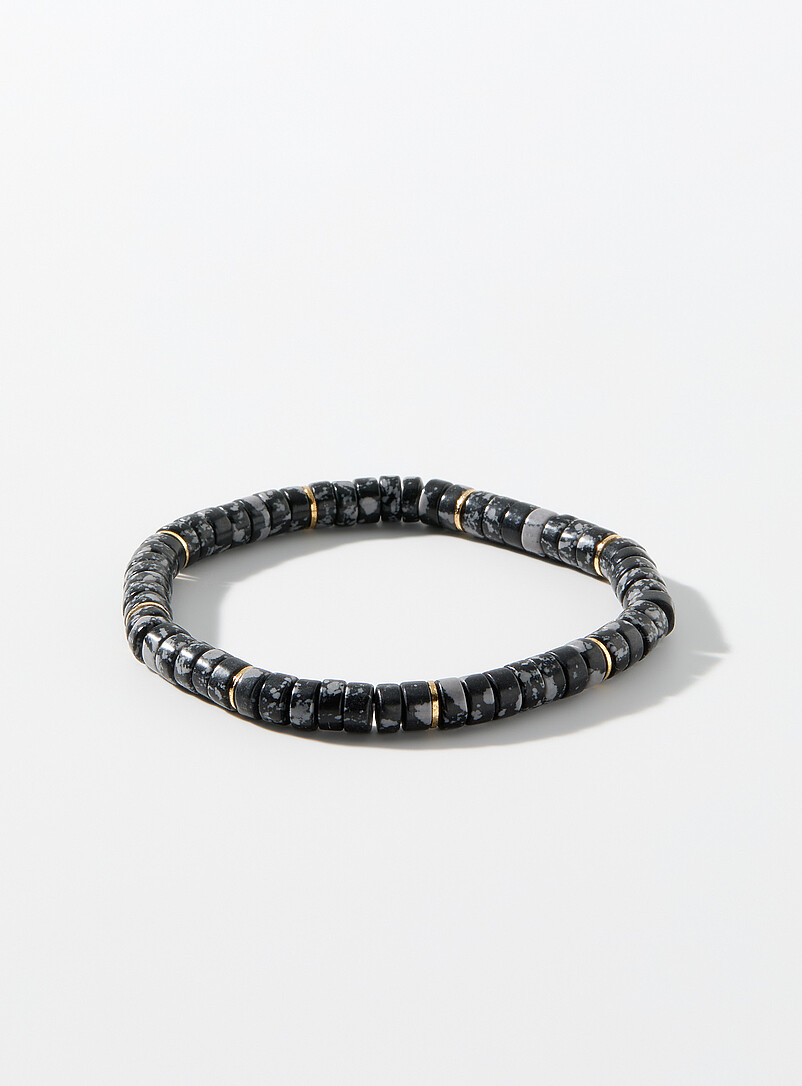 Stone disk bracelet product image (primary)