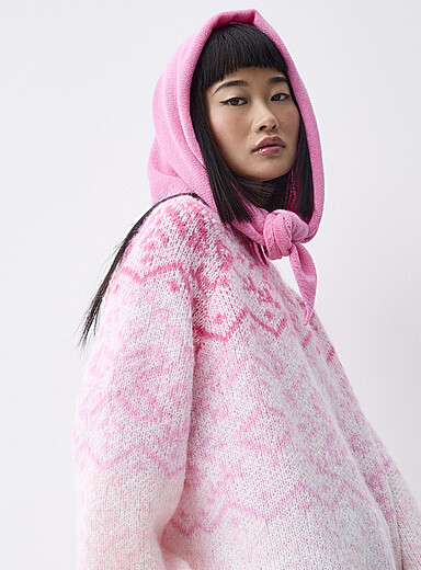 Pink Fair Isle Sweater Set main image 1