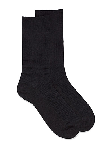 La chaussette habill&eacute;e m&eacute;lange de laine sans &eacute;lastique
