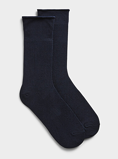 La chaussette bambou bord roulott&eacute;