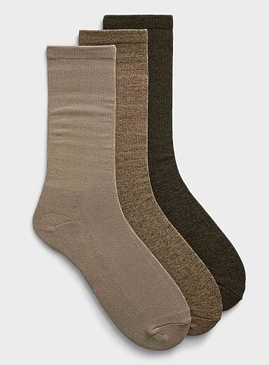 Les chaussettes habill&eacute;es coton peign&eacute; Emballage de 3