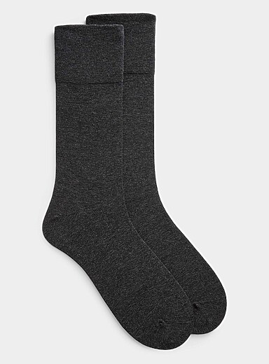 La chaussette habill&eacute;e sans &eacute;lastique unie