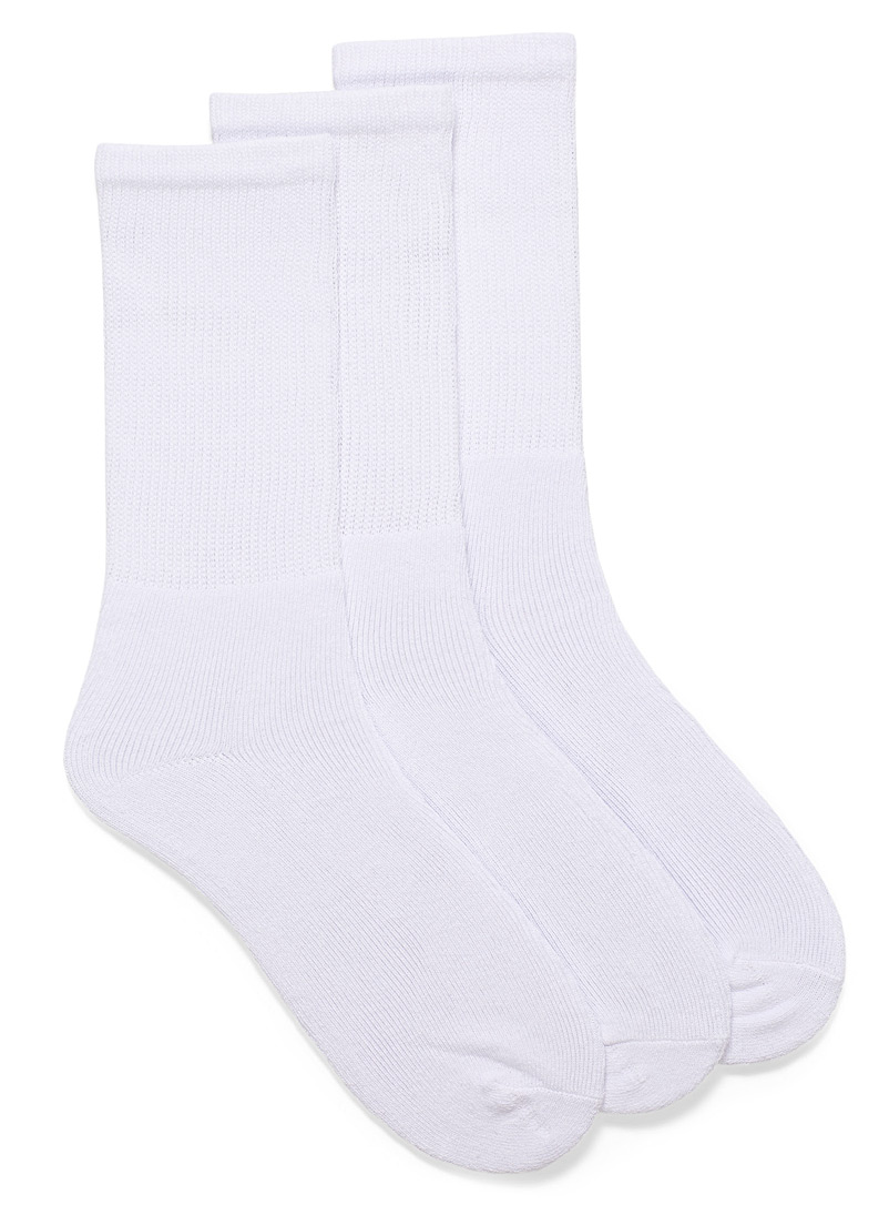 McGregor: La chaussette confort sans bordure Emballage de 3 Blanc pour homme
