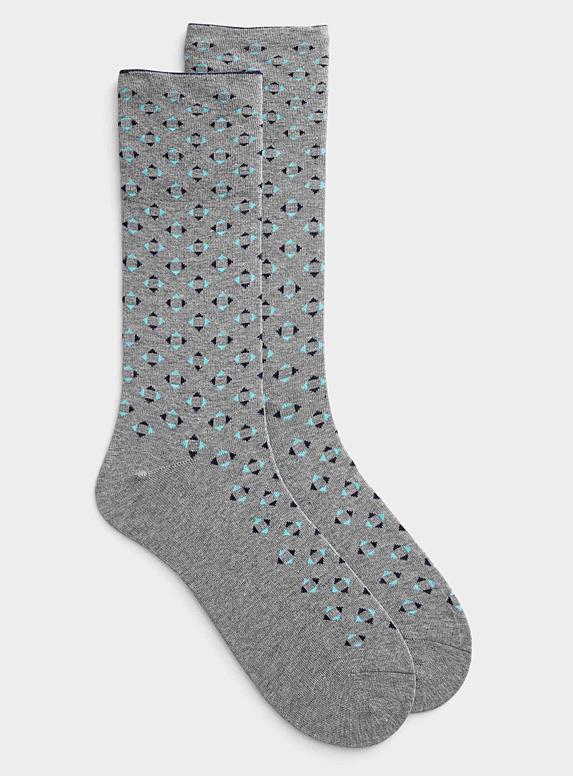 McGregor Charcoal Mini-diamond comfort sock for men