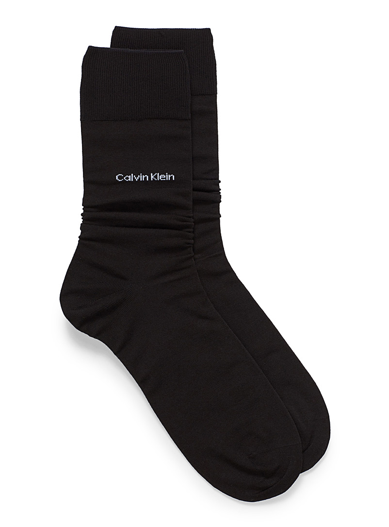 Calvin Klein Black Egyptian cotton socks for men