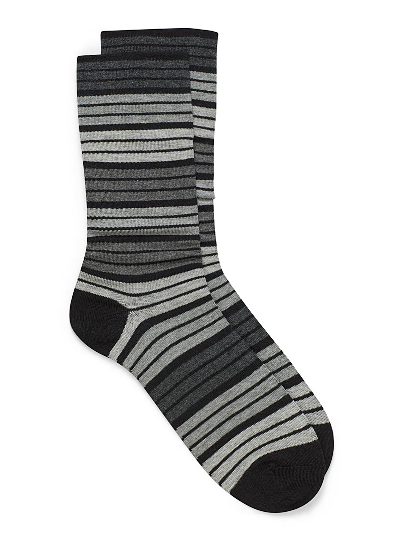McGregor Black Elastic-free dress socks for men