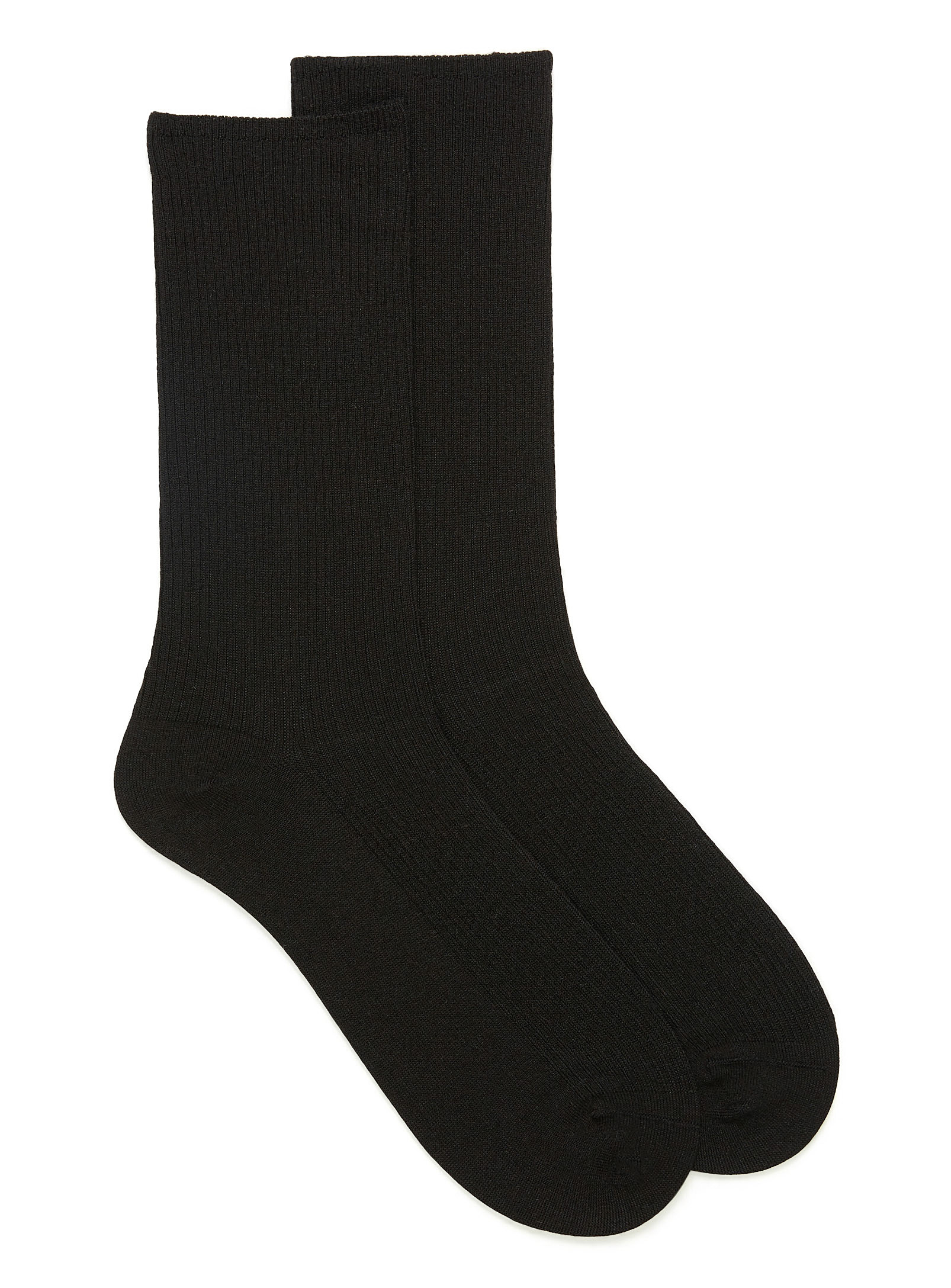 Mcgregor Non-elastic Wool Socks In Black