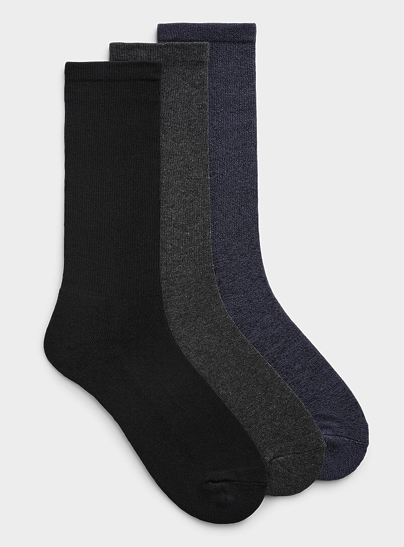 Combed Cotton Dress Socks 3-Pack
