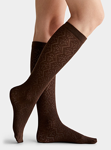 Recycled nylon solid knee-highs, Simons, Shop Women's Essential  Knee-Highs Online