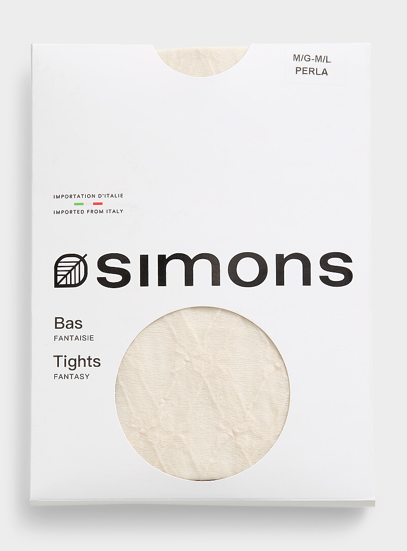 Simons: Le collant diaphane losanges et boucles 20 deniers - Fin <b>Collection exclusive d'Italie</b> Noir pour femme